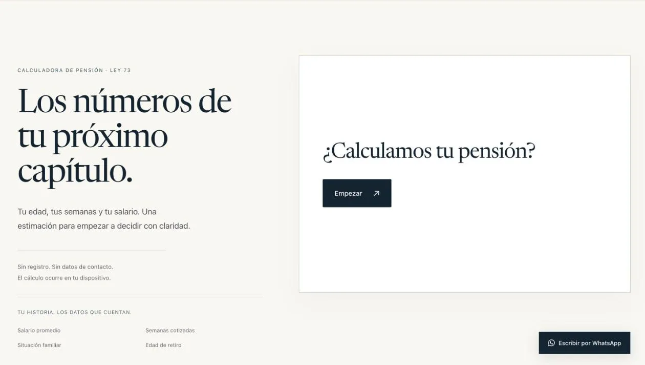 Calculadora que califica para Legatium