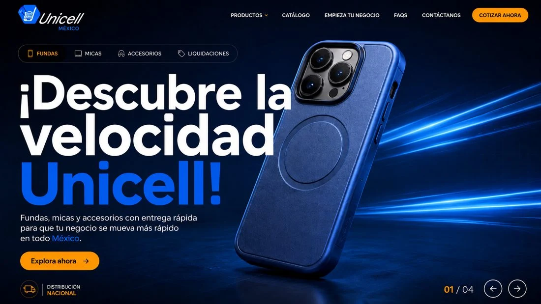 Portada y campaña para Unicell