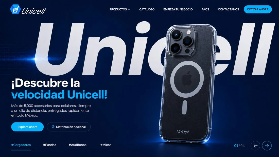 Diseño de portada para Unicell